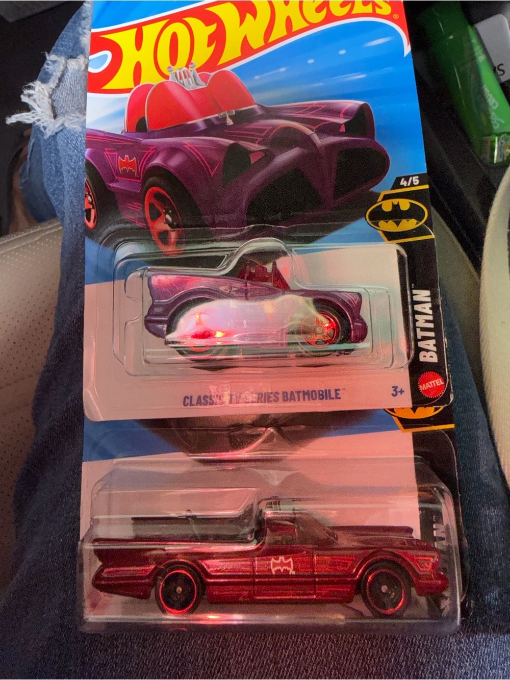 Batman Red Classic Batmobile/2 cars